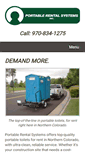 Mobile Screenshot of portablerentalsystems.com